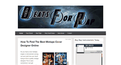 Desktop Screenshot of beatsforrap.com