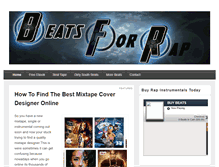 Tablet Screenshot of beatsforrap.com